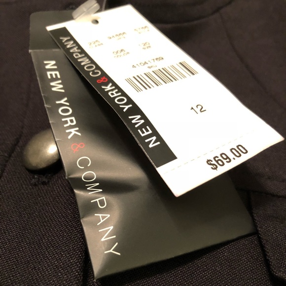 Black New York & Company Jacket Size 12 - Picture 2 of 5